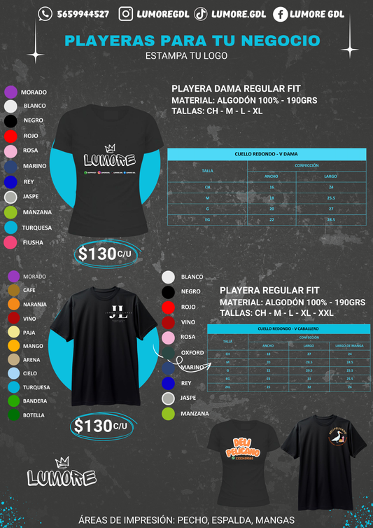 Playera Negocio Logo