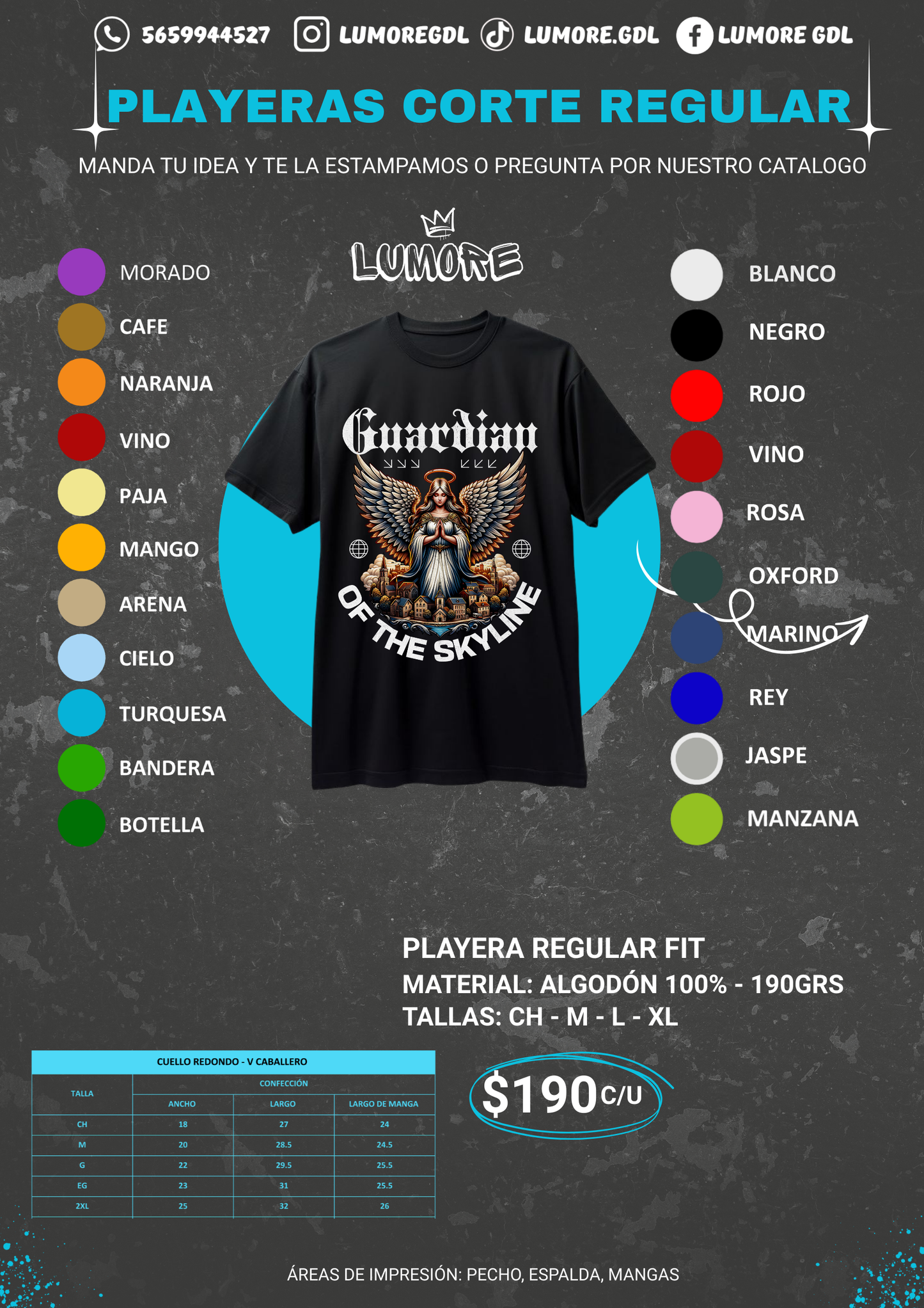 Playera Corte Regular
