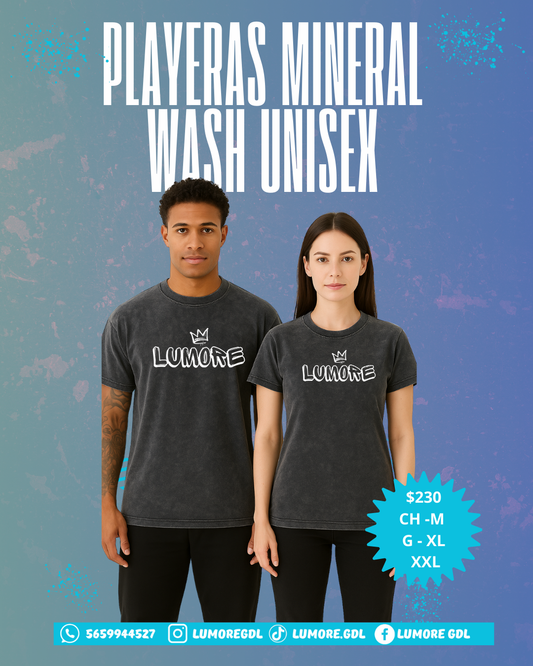 PLAYERA MINERAL WASH UNISEX